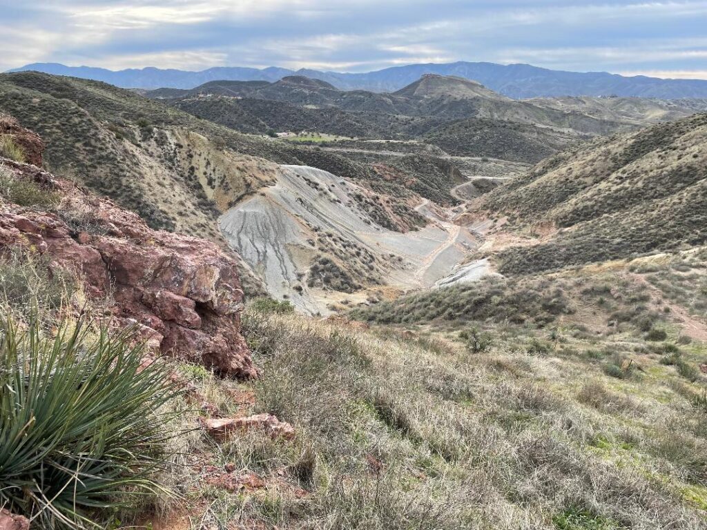 View down Upper Tick Canyon