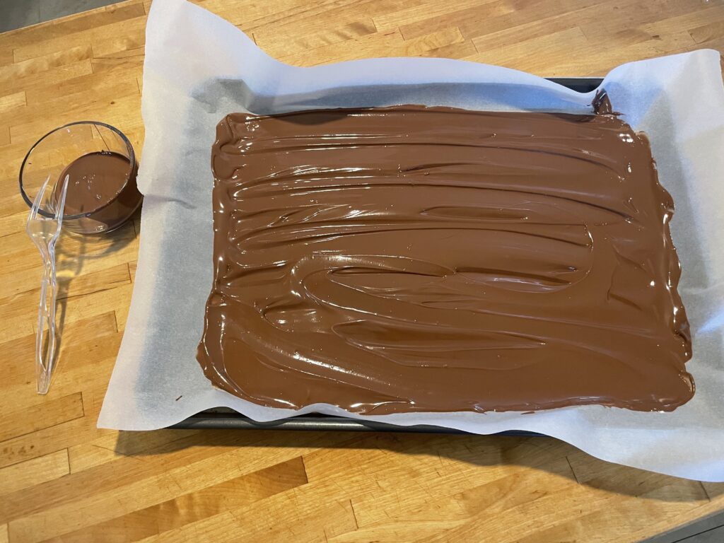 Peanut butter chocolate bark.