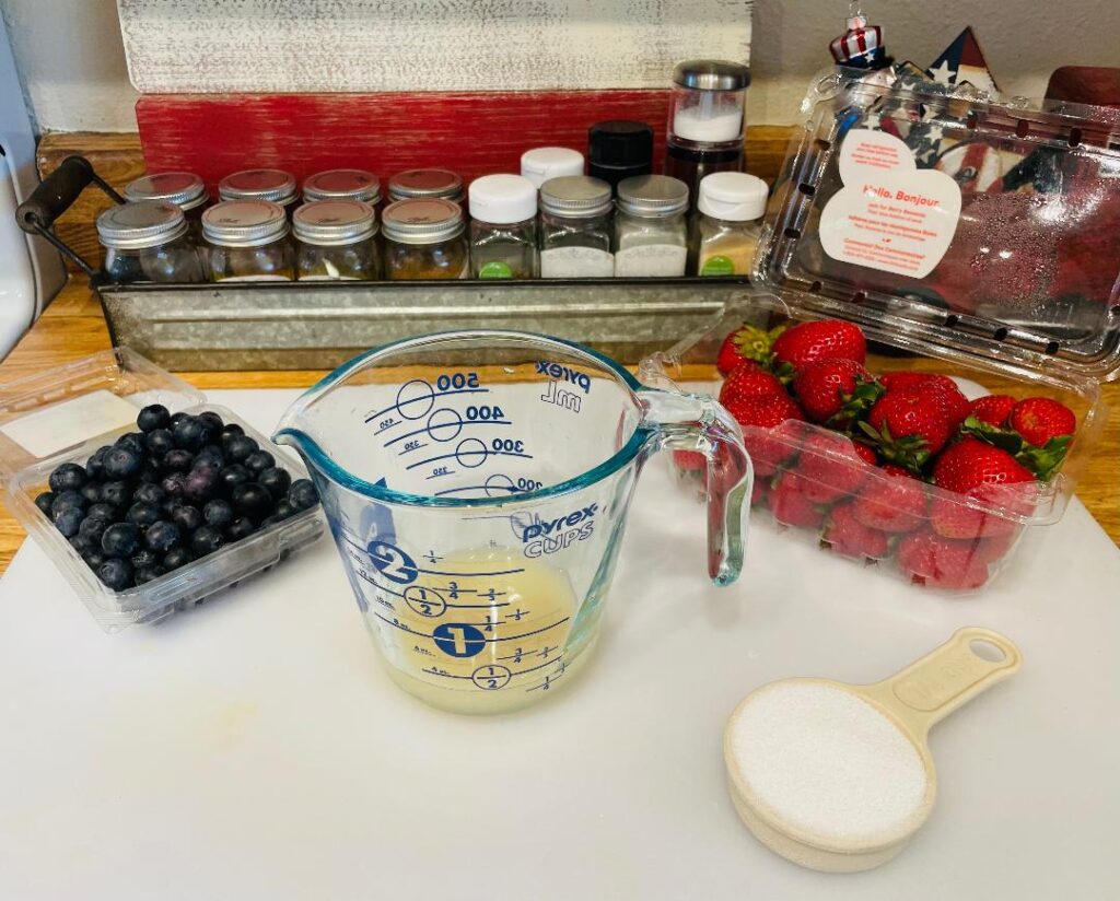 Picnic recipes berry compote ingredients 