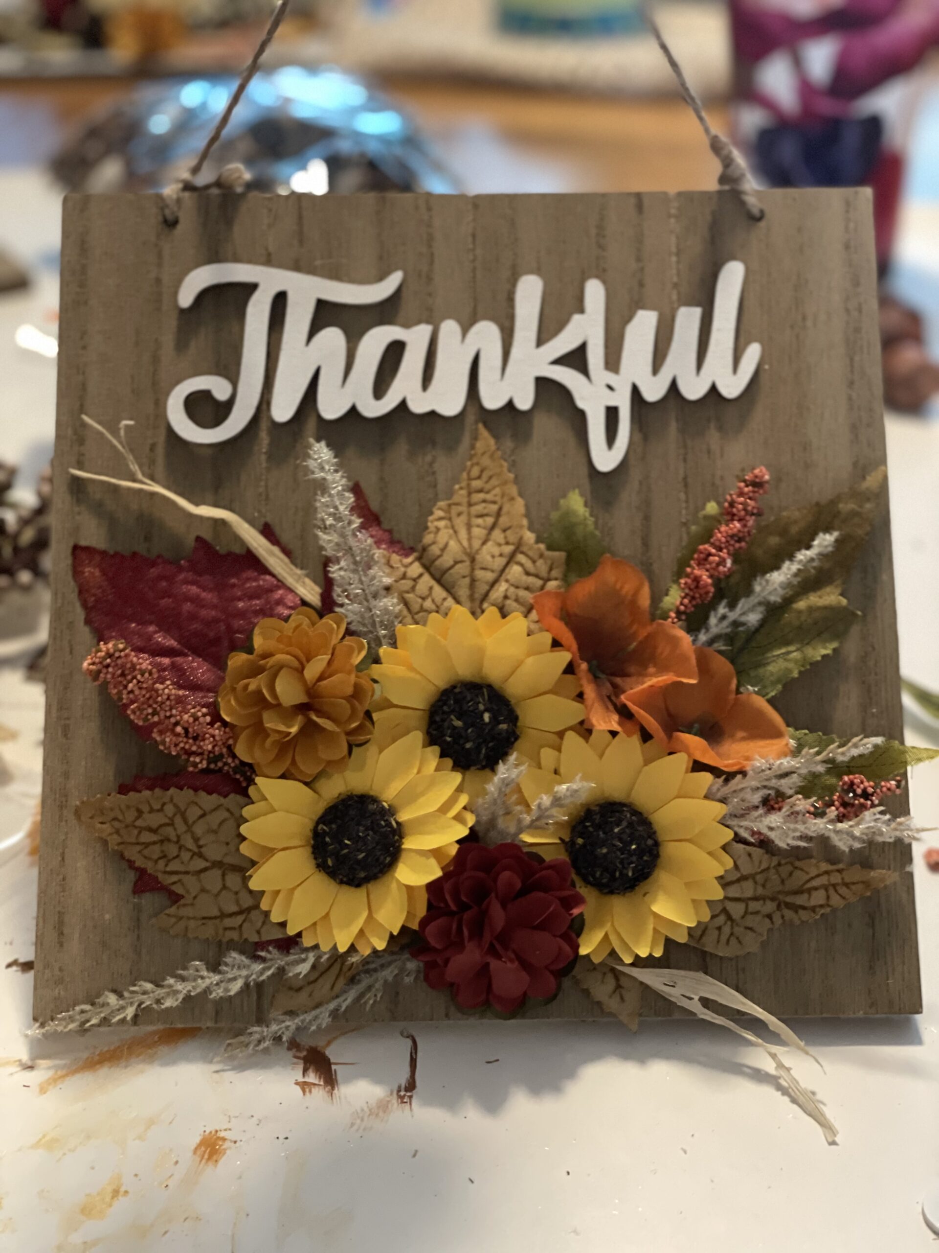 DIY fall sign decor