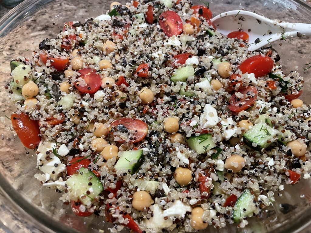 Greek Quinoa salad 